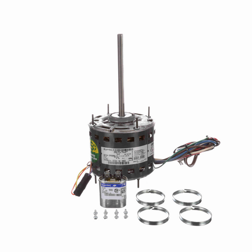 Genteq 3983 PSC (Permanent Split Capacitor) 5.6" Diameter Direct Drive Furnace and Air Conditioning Motor - 3983