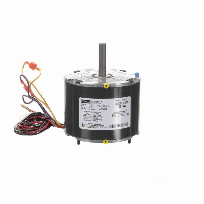Fasco D1071 PSC (Permanent Split Capacitor) 5" Diameter Heil Quaker OEM Replacement Motor - D1071
