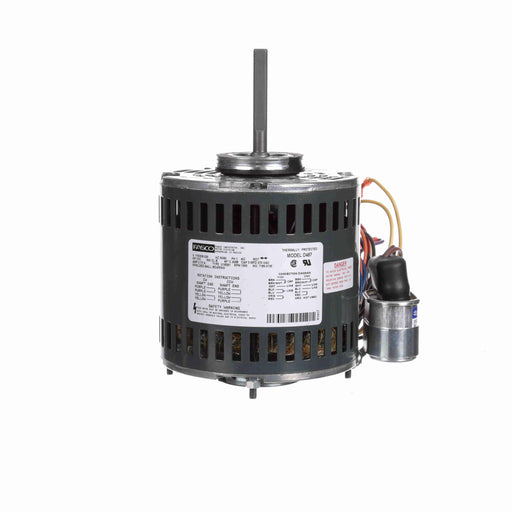 Fasco D487 PSC (Permanent Split Capacitor) 5" Diameter Self Cooled Condenser Fan and Heat Pump Motor - D487