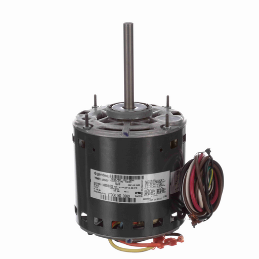 Genteq 3389 PSC (Permanent Split Capacitor) 5.6" Diameter Direct Drive Blower Motor - 3389