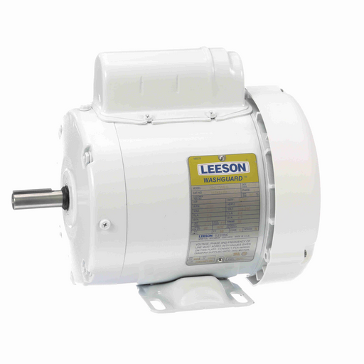 Leeson 112431.00 Capacitor Start General Purpose White Duck™ Washdown Duty Pump Motor