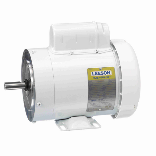 Leeson 112528.00 Capacitor Start General Purpose White Duck™ Washdown Duty Pump Motor