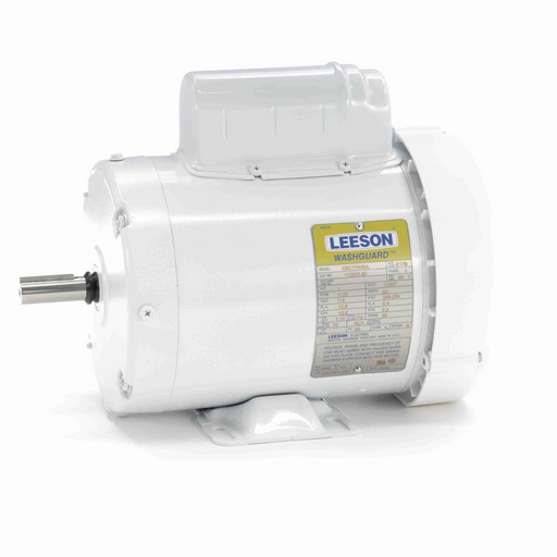 Leeson 112626.00 Capacitor Start General Purpose White Duck™ Washdown Duty Pump Motor