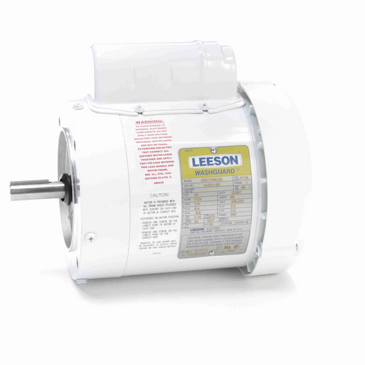 Leeson 114311.00 Capacitor Start General Purpose White Duck™ Washdown Duty Pump Motor