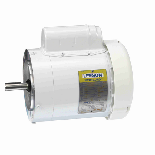 Leeson 114313.00 Capacitor Start General Purpose White Duck™ Washdown Duty Pump Motor
