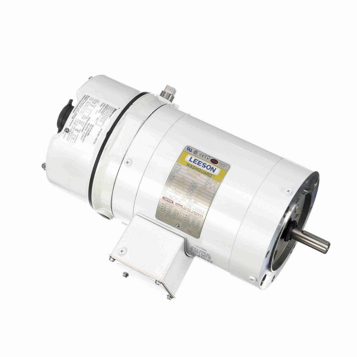 Leeson 116463.00 Three Phase White Duck™ Washdown Duty Brake Motor ...