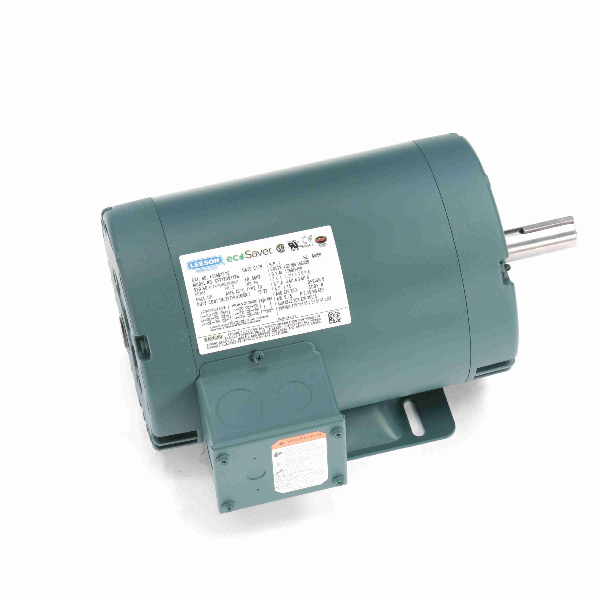Leeson E115827.00 Three Phase General Purpose ecoSaver Motor — EmotorPro